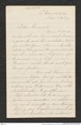 Nachlass Franz Steindachner, Brief von W. Fisher an Franz Steindachner (28.11.1877), Inv.Nr. 133.06, Seite 1